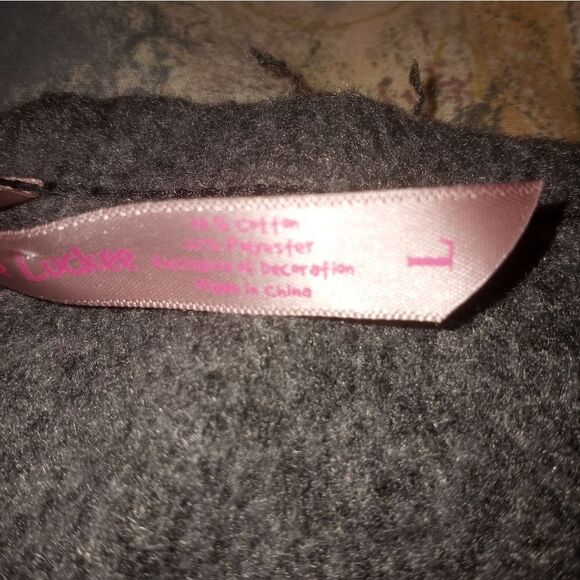 Luckee Lady L Gray Lngslvs PismoBeach California Pocket FleeceWomen's Sweatshirt - Picture 7 of 9